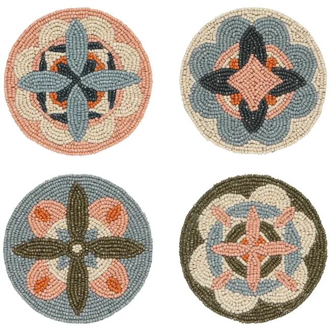 Beaded Coaster Set of 4