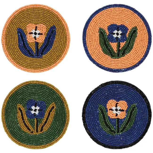 Beaded Coaster Set of 4