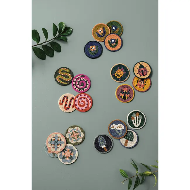 Beaded Coaster Set of 4