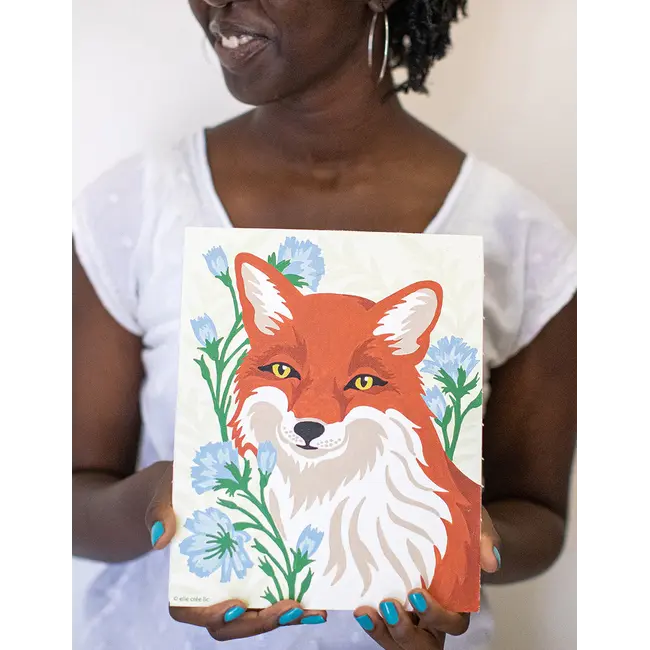 Paint by Numbers Kit - Fox with Chicory