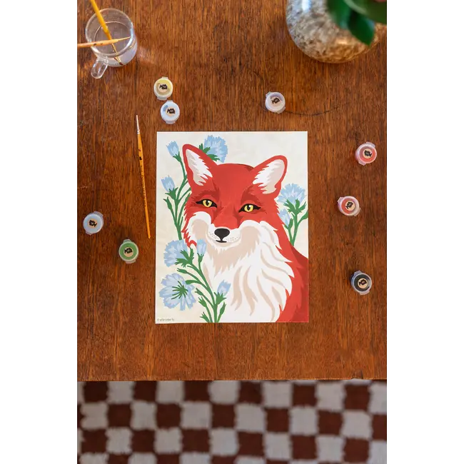 Paint by Numbers Kit - Fox with Chicory