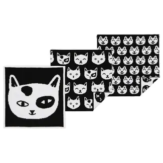 Feline Fine Knit Dishcloth Set of 3