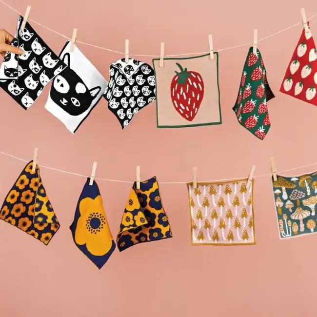 Berry Sweet Knit Dishcloth Set of 3