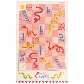 Snakes & Ladders Dishtowel