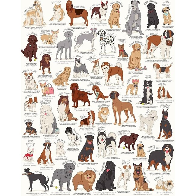 Dog Lover Cream Puzzle 1000 Piece