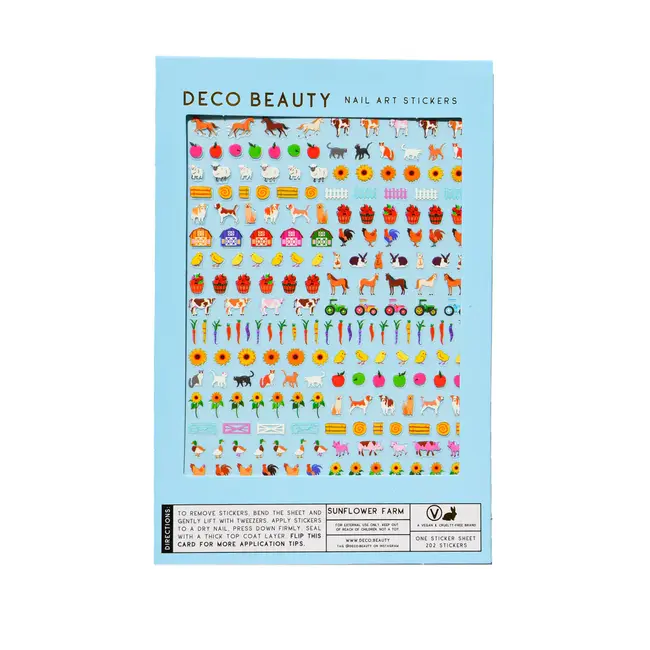 Nail Art Stickers -  Sunflower Farm