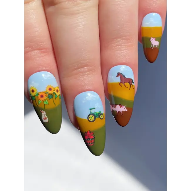 Sunflower Farm Nail Art Stickers