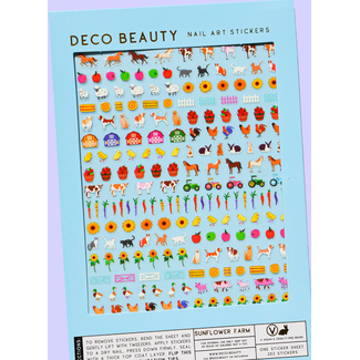 Nail Art Stickers -  Sunflower Farm