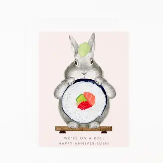 Happy Anniver-sushi Card