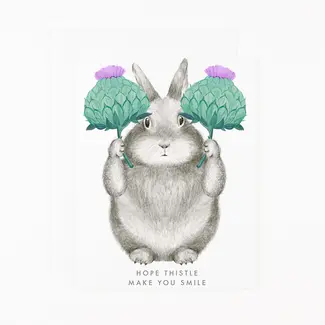 Hope Thistle Make You Smile Card