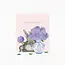 Bunny Arranging Lilacs Thanks Card