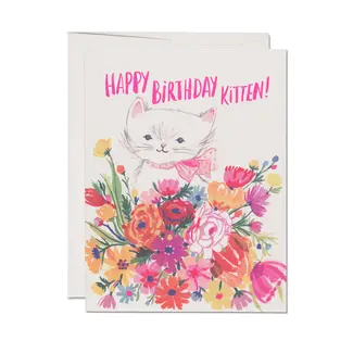 Happy Birthday Kitten Card