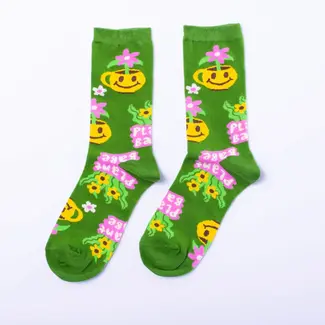 Yellow Owl Womens Socks - Plant Babe