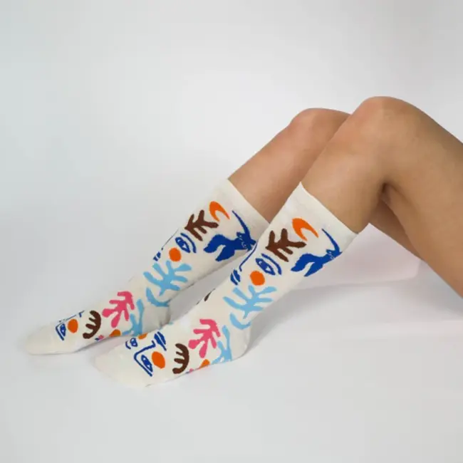 Yellow Owl Womens Socks - Matisse