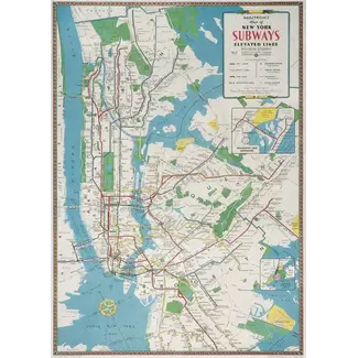 Cavallini Vintage Poster - NYC Subways