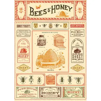 Cavallini Vintage Poster - Bees & Honey