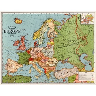Cavallini Vintage Poster - Europe Map 3