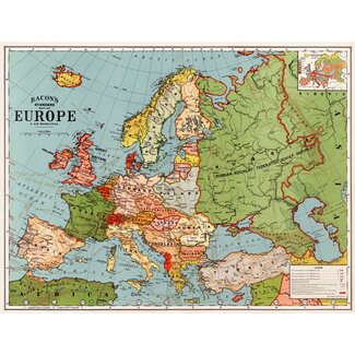 Vintage Poster - Europe Map 3