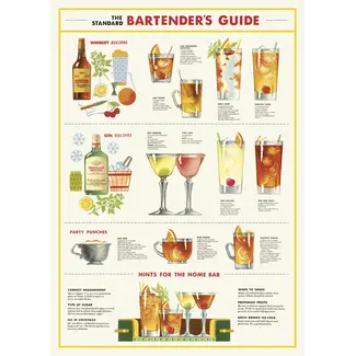 Cavallini Vintage Poster - Bartender's Chart