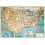 Cavallini Vintage Poster - USA Map