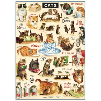 Cavallini Vintage Poster - Vintage Cats 2