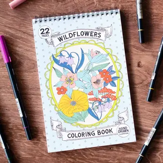 Premium Coloring Book - Wildflowers