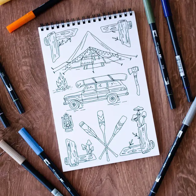 Premium Coloring Book - Outdoor Adventure