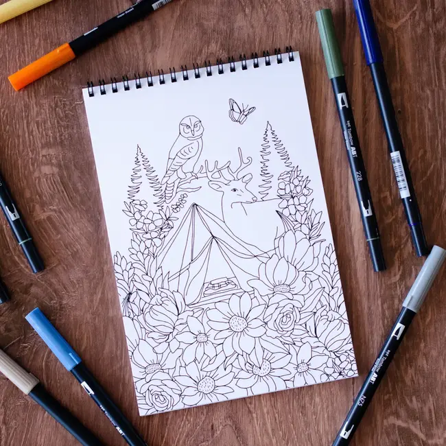 Premium Coloring Book - Outdoor Adventure