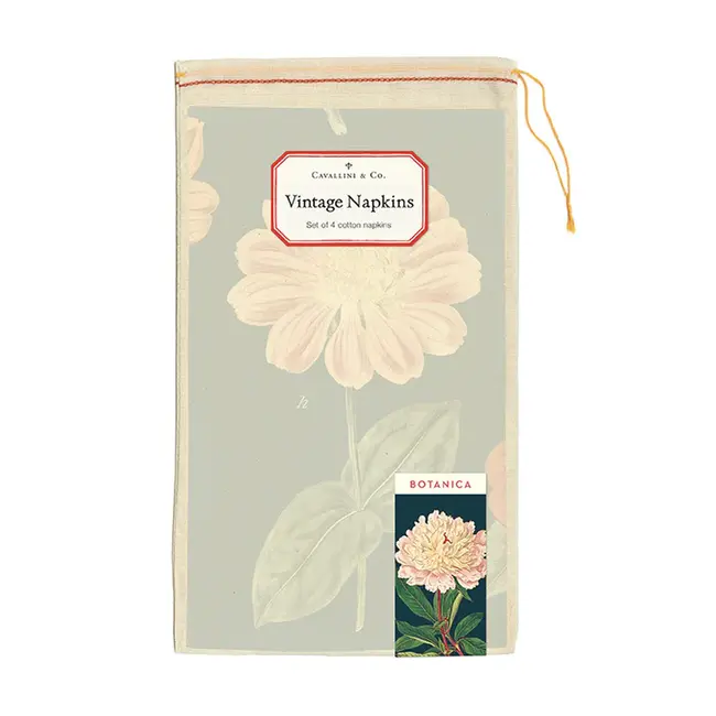 Cavallini Vintage Cloth Napkin Set (4) - Botany