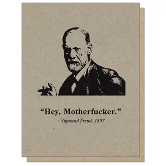 Guttersnipe Press Freud Motherfucker Card