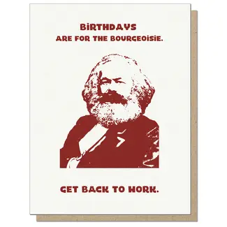 Guttersnipe Press Marx Birthday Card
