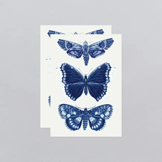 Tattly Temporary Tattoo Pair - Sapphire Moths