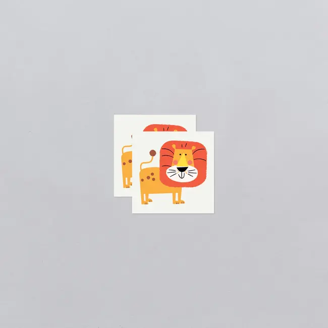 Tattly Temporary Tattoo Pair - Leo Lion