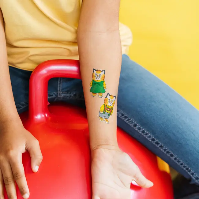 Tattly Temporary Tattoo Pair - Huckle & Sally