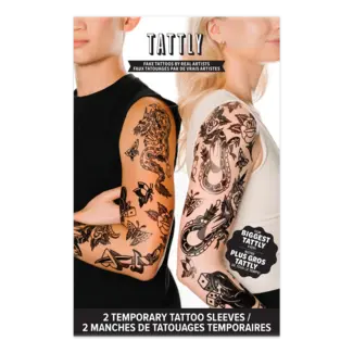 Tattly Temporary Tattoo Sleeve Kit - Wacky Traditional