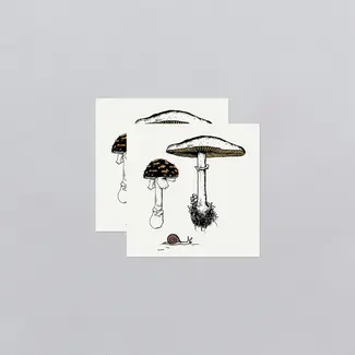 Tattly Temporary Tattoo- Fungi Garden Trio
