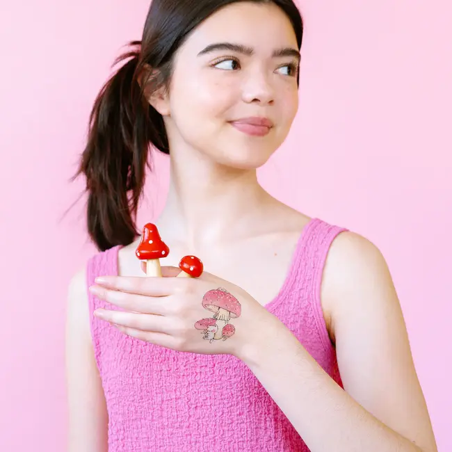 Tattly Temporary Tattoo Pair- Shroom Kittens