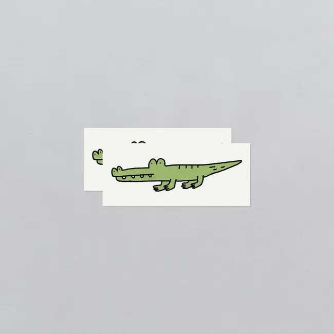 Tattly Temporary Tattoo Pair- Mr. Alligator
