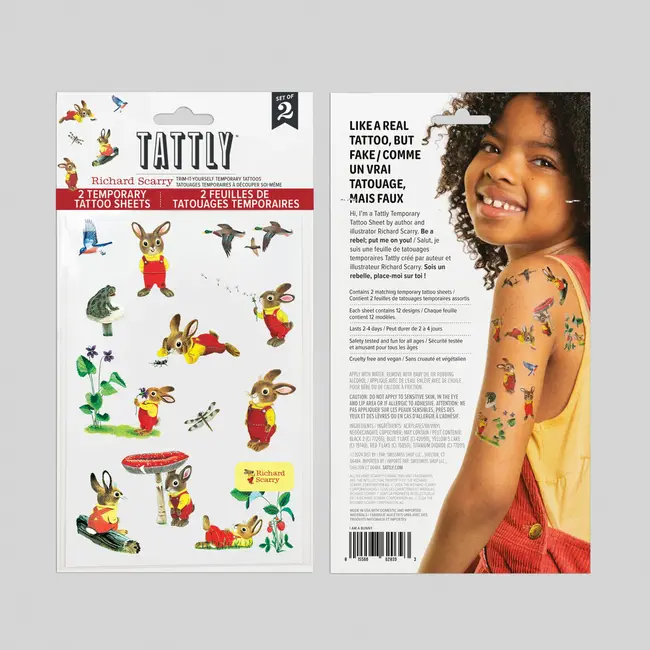 Tattly Temporary Tattoo Sheet- I Am A Bunny