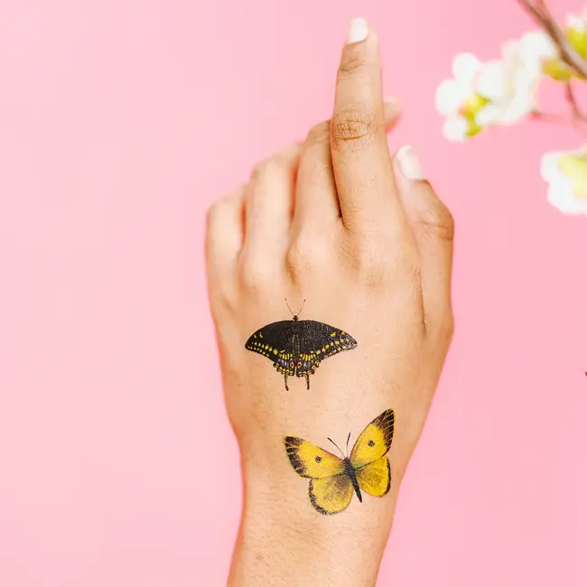 Tattly Tiny Tattoo Tin Set (10) - Tiny Butterfly