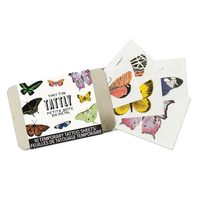 Tattly Tiny Tattoo Tin Set (10) - Tiny Butterfly