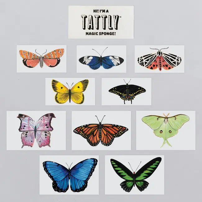 Tattly Tiny Tattoo Tin Set (10) - Tiny Butterfly