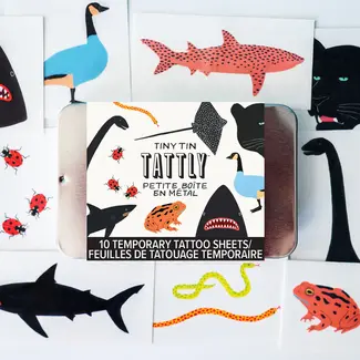 Tattly Tiny Tattoo Tin Set (10) - Animals