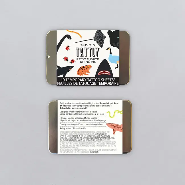Tattly Tiny Tattoo Tin Set (10) - Animals