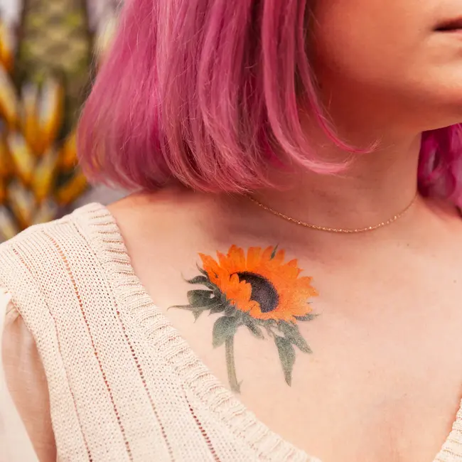 Tattly Temporary Tattoo Pair - Sunflower