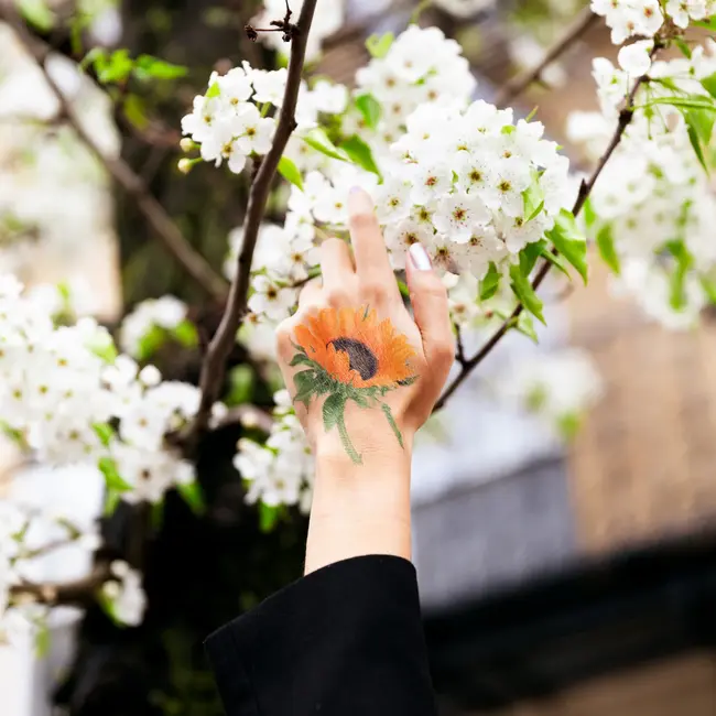 Tattly Temporary Tattoo Pair - Sunflower
