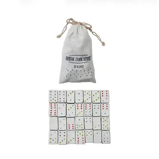 Stoneware Dominoes Set