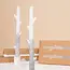 Silver Dipped Stick Candles (2)