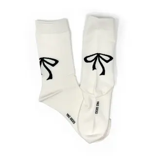 Black Bow Socks Back Bow