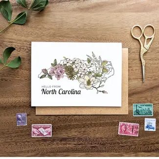 Papermill Creative North Carolina Native Plants Notecard